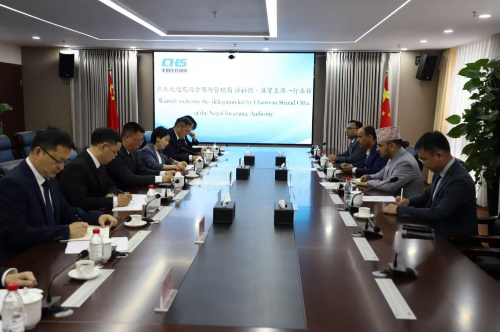 बिमा प्राधिकरण र सिचुवान हेल्थ सेक्युरिटीबीच स्वास्थ्य बिमासम्बन्धी छलफल