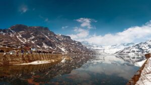 image of hill and river