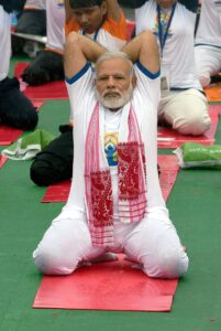 Modiji on International Yoga Day 