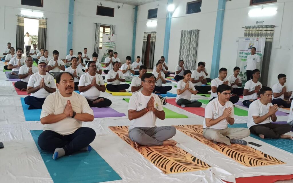 Yoga Day by NHPC